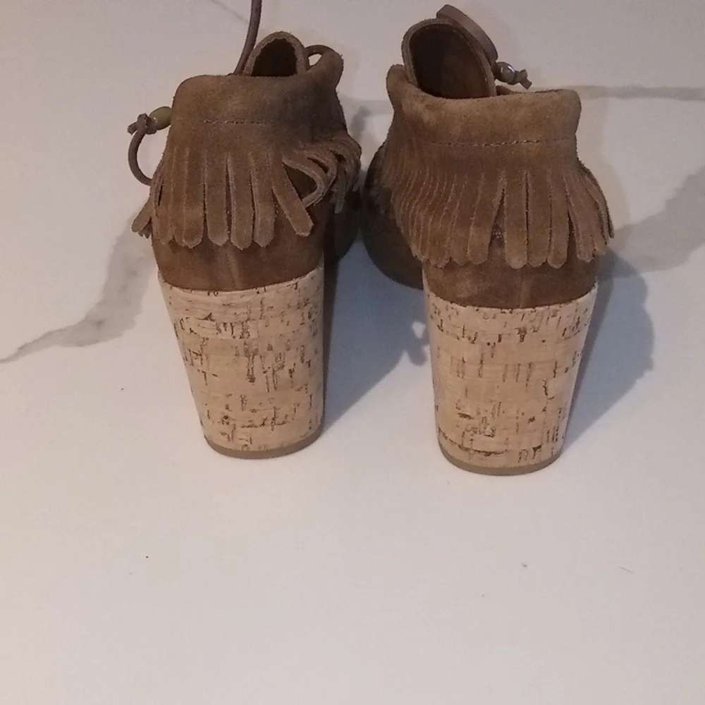 New Fringe Bootie Sz 5 Without Box‎ Bohemian Vibe Colorful - Picture 9 of 15